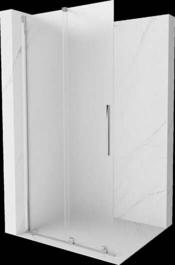 MEXEN/S - Velar Sprchová zástena posuvná Walk-in 75 x 200, dekor 8 mm, chróm 871-075-000-33-01
