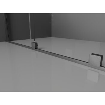 MEXEN/S - Velar Sprchová zástena posuvná Walk-in 75 x 200, grafit 8 mm, grafit kartáčovaná 871-075-000-43-66