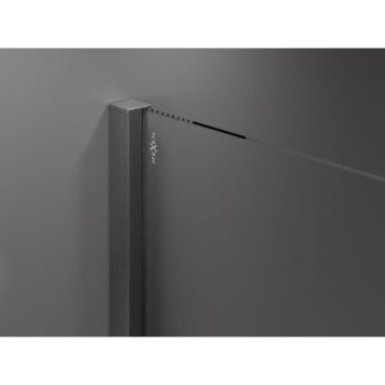 MEXEN/S - Velár posuvné sprchové dvere 150, transparent, grafit kartáčovaná 871-150-000-01-66