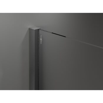 MEXEN/S - Velár posuvné sprchové dvere 160, transparent, grafit kartáčovaná 871-160-000-01-66