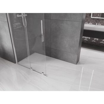 MEXEN/S - Velár posuvné sprchové dvere Walk-in 75, transparent, chróm 871-075-000-03-01