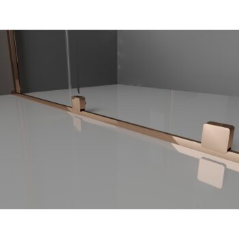MEXEN/S - Velár posuvné sprchové dvere Walk-in 85, transparent, ružové zlato 871-085-000-03-60