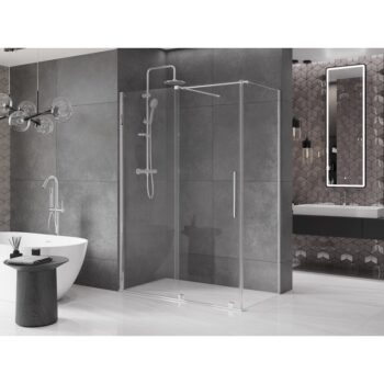 MEXEN/S - Velár sprchovací kút 160 x 80, transparent, chróm 871-160-080-01-01
