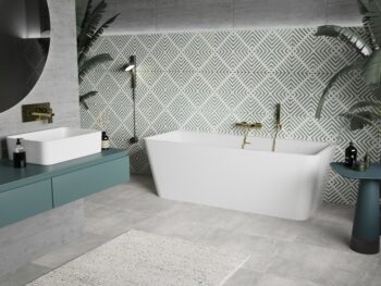 MEXEN/S - Volta vaňa voľne stojaca 170 x 75, biela, sifón a prepad zlatá 51131707500-50
