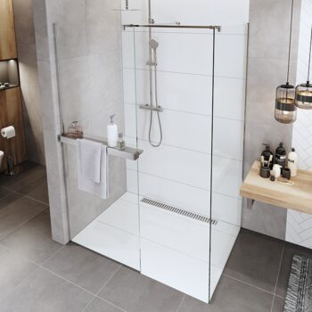 Mereo Polička k WALK IN, 140 cm, chróm ALU CK10621P