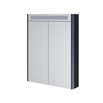 Mereo Siena, kúpeľňová galérka 64 cm, zrkadlová skrinka, čierna mat CN446GA