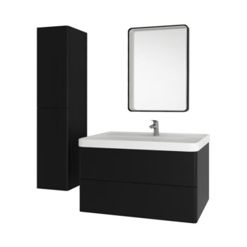 Mereo Siena, kúpeľňová skrinka s keramickým umývadlom 101 cm, biela lesk CN4121