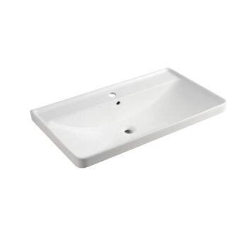 Mereo Siena, kúpeľňová skrinka s keramickým umývadlom 101 cm, biela lesk CN4121