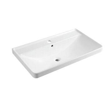 Mereo Siena, kúpeľňová skrinka s keramickým umývadlom 81 cm, antracit mat CN431