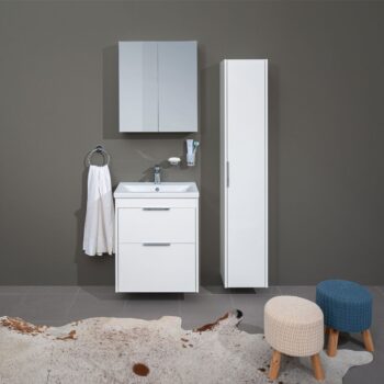 Mereo Vigo, kúpeľňová skrinka vysoká 170 cm, biela CN330