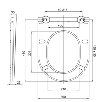 Mereo WC kombi, vyvýšené, vario odpad, kapotované, Smart Flush RIMLESS, keramické, vr. sedátka VSD92T1