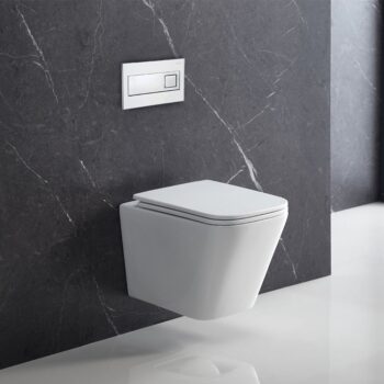 Mereo WC závesné kapotované, Smart Flush RIMLESS, 490x340x350, keramické, vr. sedátka CSS118S VSD83T1