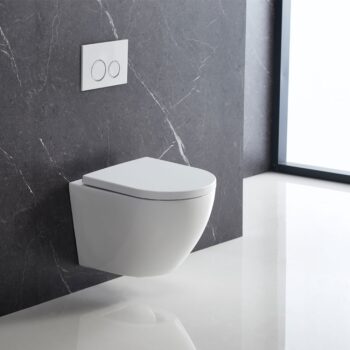 Mereo WC závesné kapotované, Smart Flush RIMLESS, 490x370x360, keramické, vr. sedátka CSS126 VSD82T2