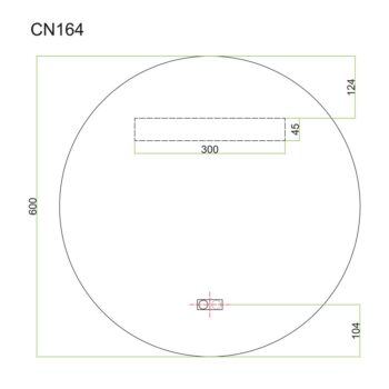 Mereo Zrkadlo okrúhle pr. 60 cm, LED osvetlenie a odhmlievanie CN164