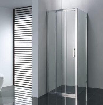 OLSEN SPA - 3-dielne sprchové dvere do niky MELIDA NEW - FARBA rámu - Chróm / Leštený hliník (ALU), Rozmer A - 115, Smer zatvárania - Univerzálne Ľavé / Pravé, Výplň - Číre bezpečnostné sklo - 5 mm OLBMELID120CC