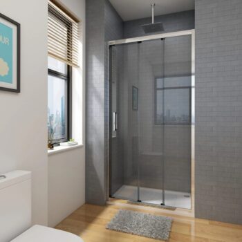 OLSEN SPA - 3-dielne sprchové dvere do niky MELIDE - FARBA rámu - Chróm / Leštený hliník (ALU), Rozmer A - 100, Smer zatvárania - Univerzálne Ľavé / Pravé, Výplň - Číre bezpečnostné sklo - 5 mm OLBMELID100CC
