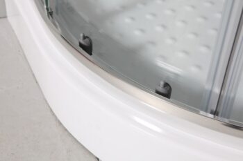 OLSEN SPA - Sprchovací asymetrický kút s vaničkou IBIZA II - Farba rámu zásteny - Hliník chróm, Rozmer A - 100, Rozmer B - 80, Smer zatváranie - Ľavé (SX), Výplň - Číre bezpečnostné sklo - 5 mm OLBIBI210L