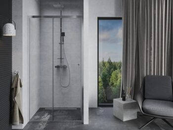 OLSEN SPA - Sprchové dvere do niky TREOS - FARBA rámu - Hliník leštený, Rozmer A - 130, Smer zatvárania - Univerzálne Ľavé / Pravé, Výplň - Číre bezpečnostné sklo - 6 mm OLBENW102713CC