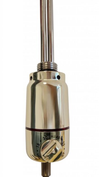 OLSEN SPA - Vykurovacia tyč PATRONA s termostatom - Farba vykurovacej tyče - Zlatá lesklá, Výkon vykurovacej tyče - 600 W RADPST3610