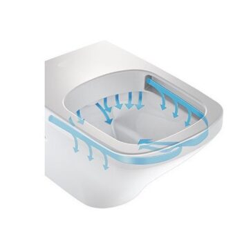 OLSEN SPA - Závesné WC ARCO LONGER RIMLESS so SLIM sedadlom Soft-close OLKLT067ER