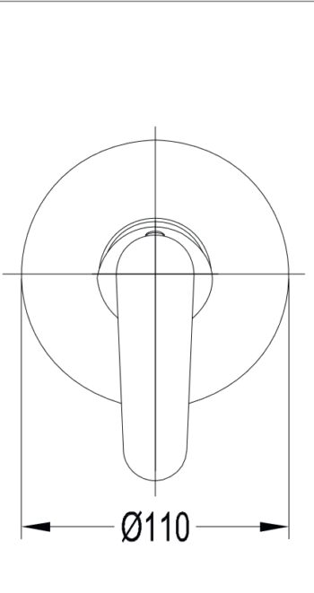 OMNIRES - ART DECO sprchová batéria podomietková, chróm lesk AD5145CR