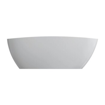 OMNIRES - BARCELONA M+ Voľne stojaca vaňa, 156 x 71 cm, biela lesk BARCELONA156BP