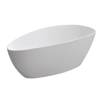 OMNIRES - BARCELONA M+ Voľne stojaca vaňa, 156 x 71 cm, biela lesk BARCELONA156BP