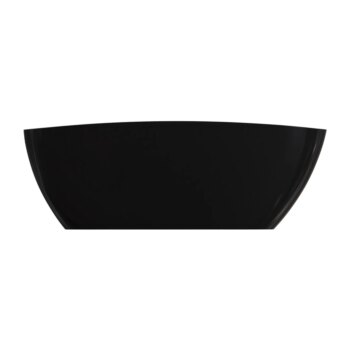 OMNIRES - BARCELONA M+ Voľne stojaca vaňa, 156 x 71 cm, biela/čierna lesk BARCELONA156BCP