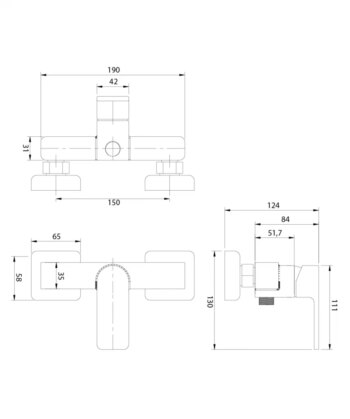 OMNIRES - BARETTI sprchová batéria chróm /CR/ BA7840CR