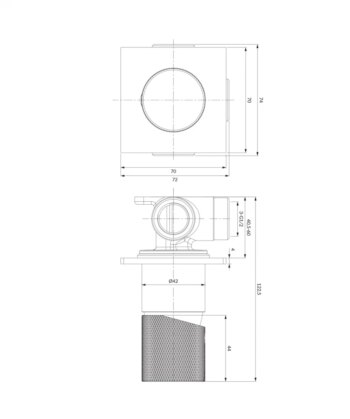 OMNIRES - CONTOUR sprchová batéria podomietková chróm /CR/ CT8045CR