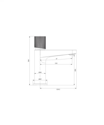 OMNIRES - CONTOUR umývadlová batéria, kartáčovaná meď CT8010CPB