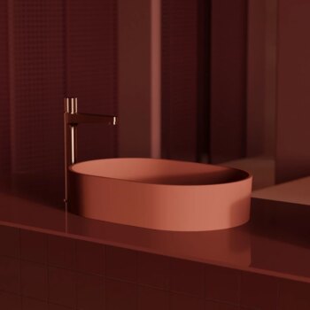 OMNIRES - CONTOUR vysoká umývadlová batéria, kartáčovaná meď CT8012CPB