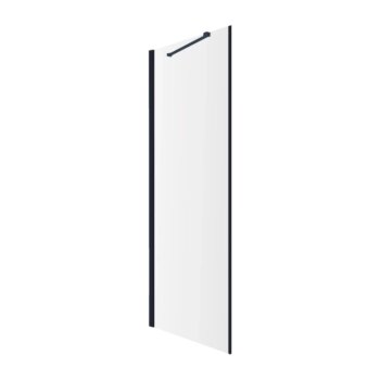 OMNIRES - MANHATTAN bočná stena, 80 cm čierna mat / transparent /BLMTR/ ADR80XBLTR