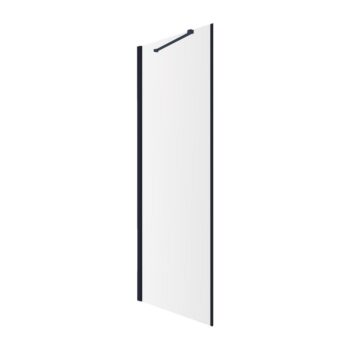 OMNIRES - MANHATTAN bočná stena, 80 cm čierna mat / transparent /BLMTR/ ADR80XBLTR