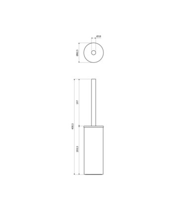 OMNIRES - MODERN PROJECT WC kefa, meď MP60622CP