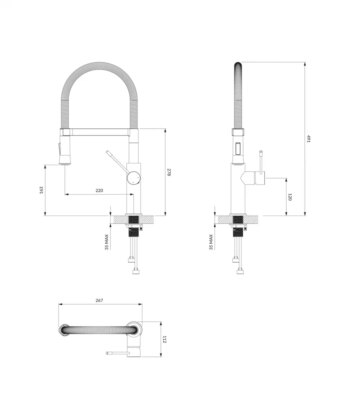 OMNIRES OMNIRES - X3 drezová batéria chróm /CR/ X3CR