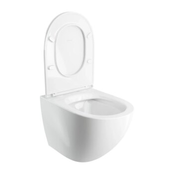 OMNIRES - OTTAWA COMFORT misa Rimless vrátane sedátka s slow, 54 x 37 cm biela lesk /BP/ OTTAWACMWBP
