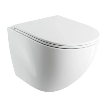 OMNIRES - OTTAWA COMFORT misa Rimless vrátane sedátka s slow, 54 x 37 cm biela lesk /BP/ OTTAWACMWBP