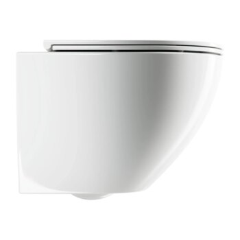 OMNIRES - OTTAWA COMFORT misa Rimless vrátane sedátka s slow, 54 x 37 cm biela lesk /BP/ OTTAWACMWBP
