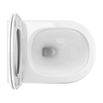 OMNIRES - OTTAWA misa Rimless vrátane sedátka s slow, 49 x 37 cm biela lesk /BP/ OTTAWAMWBP