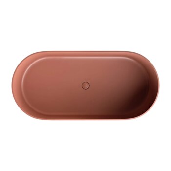 OMNIRES - OVO PZ+ voľne stojaca vaňa, 160 x 75 cm terracotta /TE/ OVOWWTE