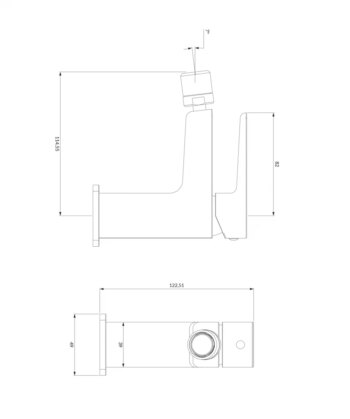 OMNIRES - PARMA bidetová batéria grafit /GR/ PM7420GR