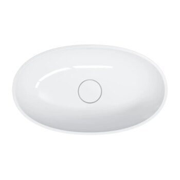 OMNIRES - SHELL M+ umývadlo na dosku, 60 x 35 cm biela lesk /BP/ SHELLUNBP