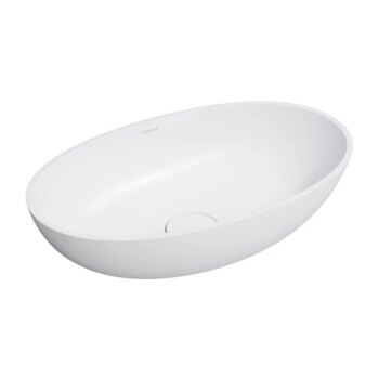 OMNIRES - SHELL M+ umývadlo na dosku, 60 x 35 cm biela mat /BM/ SHELLUNBM