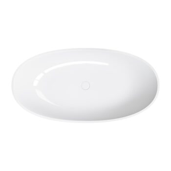 OMNIRES - SHELL M+ voľne stojaca vaňa, 148 x 75 cm, biela lesk SHELL148WWBP