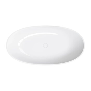 OMNIRES - SHELL M+ voľne stojaca vaňa, 148 x 75 cm, biela lesk SHELL148WWBP