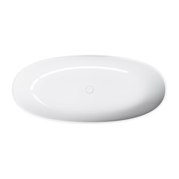 OMNIRES - SHELL M+ voľne stojaca vaňa,, 175 x 78 cm, biela lesk SHELL175WWBP