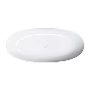 OMNIRES - SHELL M+ voľne stojaca vaňa,, 175 x 78 cm, biela lesk SHELL175WWBP