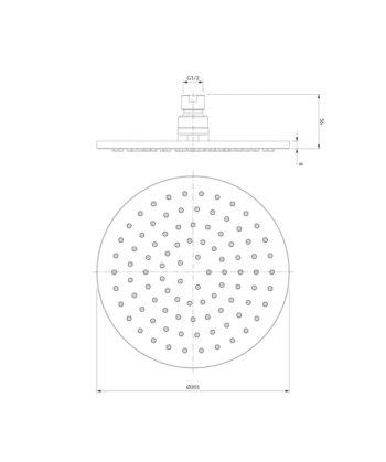 OMNIRES - SLIMLINE dažďová sprcha, o20 cm chróm /CR/ WG120CR