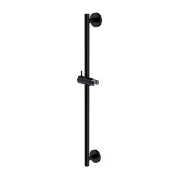 OMNIRES - Sprchová tyč s posuvným držiakom, 66 cm, čierna DR12BL